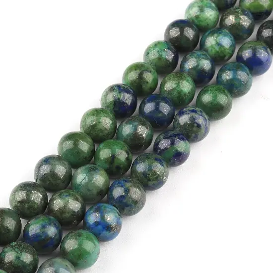 Natural Stone Beads Gemstone Beads for Jewelry Making - Crystal Beads for Bracelets, 8mm Jasper Beads Round Loose Beads(44-47pcs, 8mm, Chrysocolla) {4}