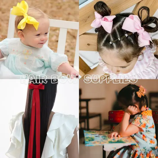 Ribbon Grosgrain Ribbon 1 inch Ribbon 20 Solid Color Ribbon Assortment, 1" X 2 Yard Each, Total 40 Yds Per Package, Thin Ribbon Grosgrain Thick Ribbon Fabric Ribbons for Crafts, Hair Bow Supplies {6}