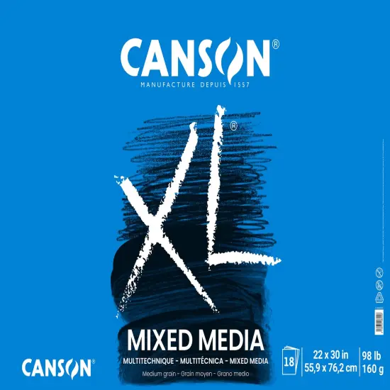 Canson XL Mixed Media Pad 22"X30"-18 Sheets {1}