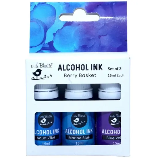 Little Birdie Alcohol Ink 15ml 3/Pkg-Berry Basket {1}