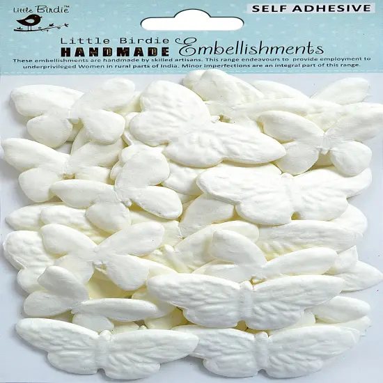 Little Birdie Vibrant Flutter 36/Pkg-Shabby Chic {1}