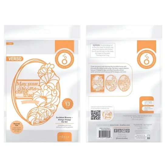 Tonic Studios Die Set-Always Happy! Scribbled Blooms {3}