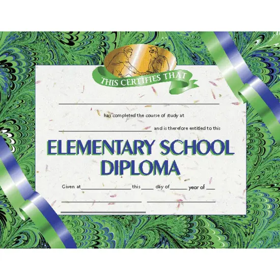 Elementary School Diploma, 8.5" x 11", Pack of 30 {1}
