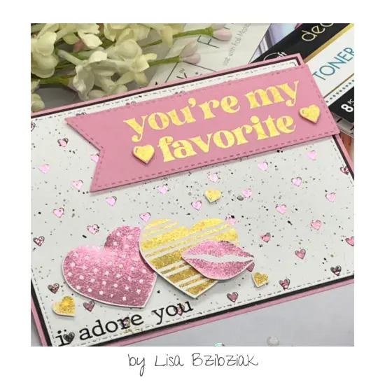 Deco Foil Adhesive Transfer Sheets 5.9" x 5.9"-Love & Kisses {6}