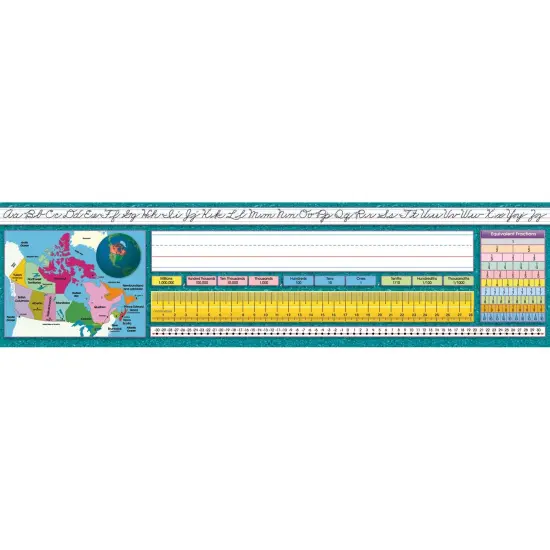 Traditional Cursive Canadian Desk Plates, 19" x 5", Pack of 36 {1}