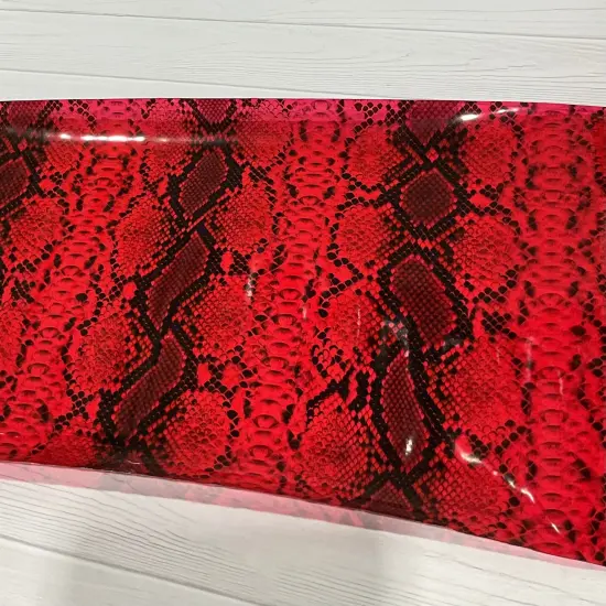 Snake Skin Print TPU Vinyl Black {7}