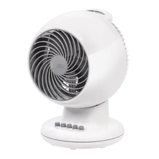IRIS USA WOOZOO Fan, Oscillating Desk Fan, Table Air Circulator, Fan for Bedroom, 3 Speeds, 12&deg; Adjustable Tilt, 35 db Low Noise {1}