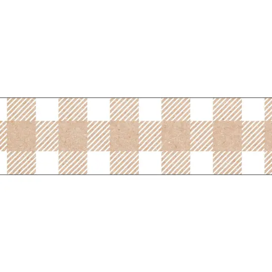 Krafty Pop Kraft Buffalo Check EZ Border, 48 Feet {1}