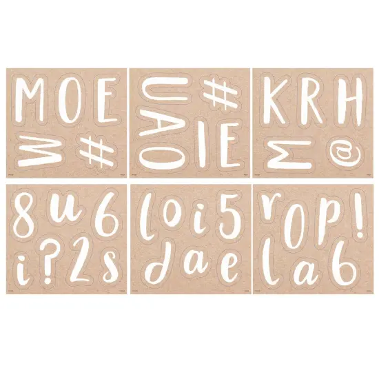 Krafty Pop Designer Letters, 212 Pieces {1}