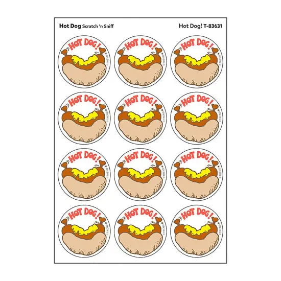 Stinky Stickers Hot Dog Scent 24ct {1}