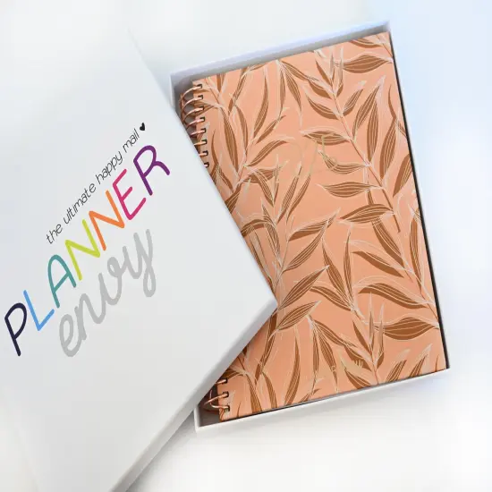 2025 Planner - Signature Layout, Spiral Bound - "Golden Leaves" (#207) {3}