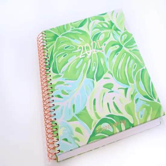 2025 Planner - Signature Layout, Spiral Bound - "Tropical Greens" (#211) {3}