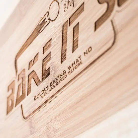 Bake It So Cutting Board 14''x9.5''x.5'' Bamboo {2}