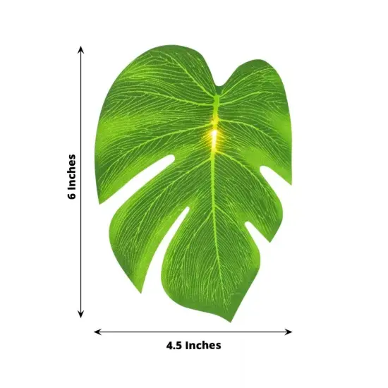 10 feet Green LED Artificial Monstera LEAVES Garland String Lights Party Events {3}