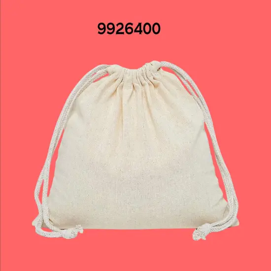 Durable Cotton Pouch Muslin Gift Bag 4" x 6" {2}