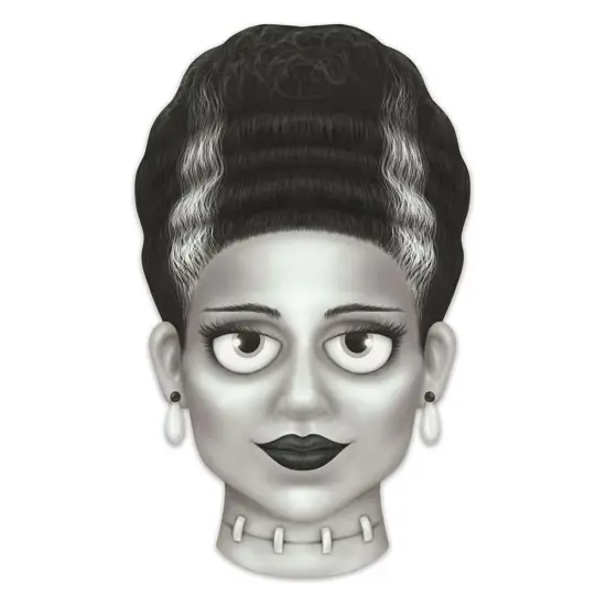 12" Metal Embossed Sign: Mrs. Frankenstein (Grey) {1}