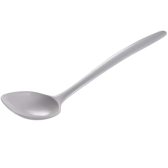 Hutzler 12-Inch Melamine Solid Cooking Spoon White {1}