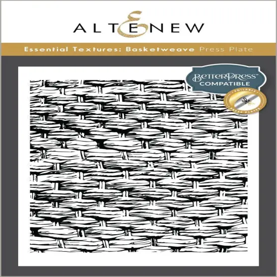 Essential Textures: Basketweave Press Plate Set {1}