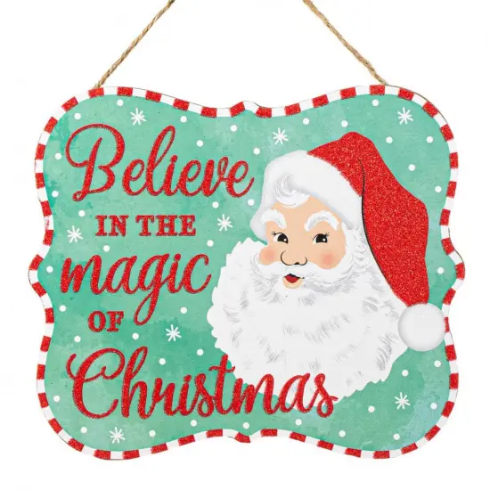 10" Wooden Sign: Magic of Christmas (Mint) {1}