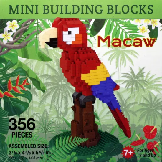 Mini Building Blocks - Macaw {1}