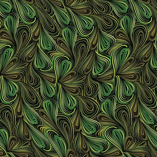 Green Color Flow Cotton Wideback Fabric per yard {1}