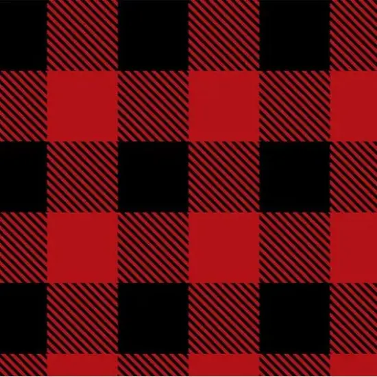 Buffalocheck Cloud Cuddle Scarlet Fabric per yard {1}