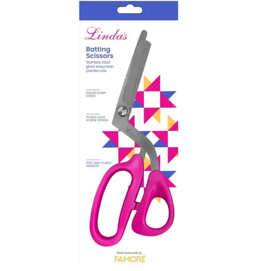 Linda's Batting Scissors Pink {1}