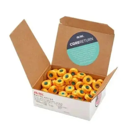 Bright Gold Magna-Glide Classic #60 Bobbin Box (Case of 72) {2}