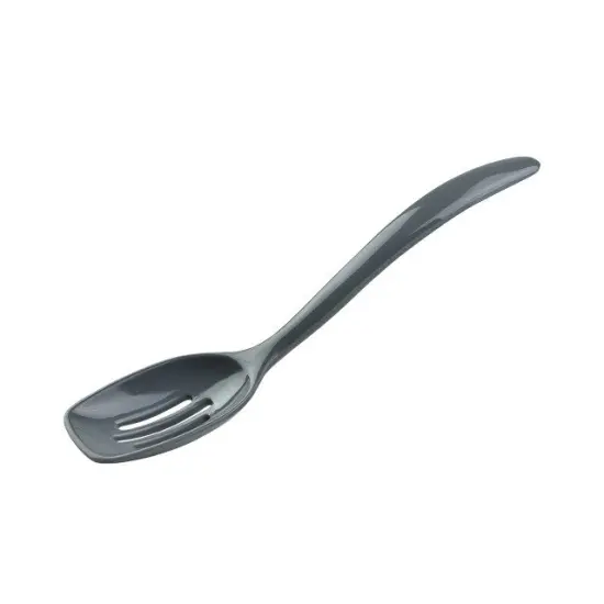 Hutzler 7.5-Inch Melamine Mini Slotted Spoon Orange {7}