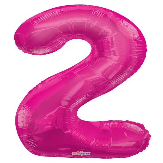 34" Numeral 2 Balloon - Pink, 1ct {1}