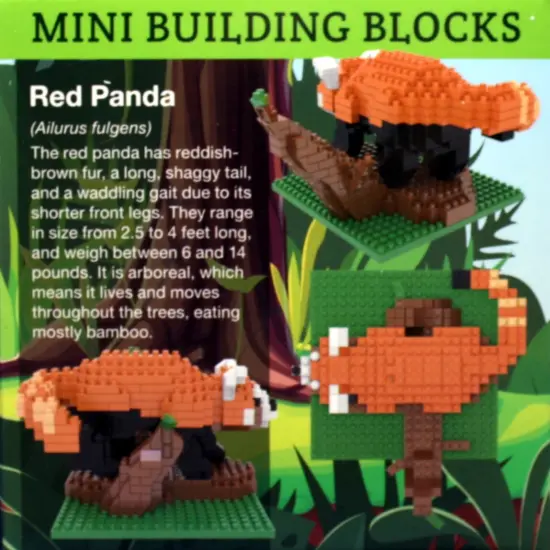 Mini Building Blocks - Red Panda {2}