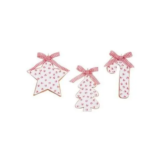 4.5" Peppermint Sprinkles Cookie Ornament {1}