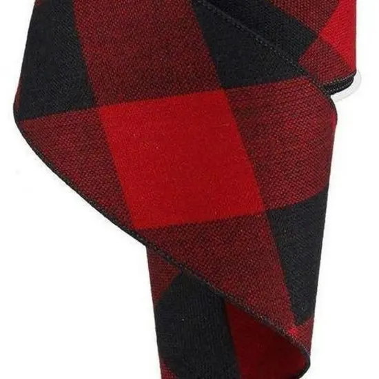 2.5" Buffalo Plaid Pattern Ribbon: Red/Black {2}