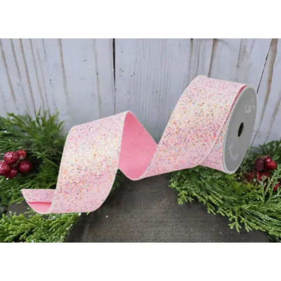 2.5" Fairy Dust Ribbon: Pink (10 Yards) {3}
