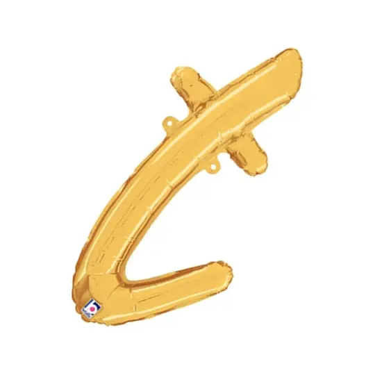 Betallic&reg; 24 inch Script Letter T Gold Air Fill Only {6}