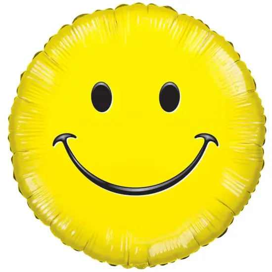 Happy Face 9 Inch Foil Balloon Air Fill Only {3}
