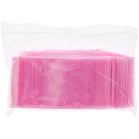 Plymor 3" x 4" (Pack of 100), 4 Mil Heavy Duty Anti-Static Zipper Reclosable Plastic Bags {4}