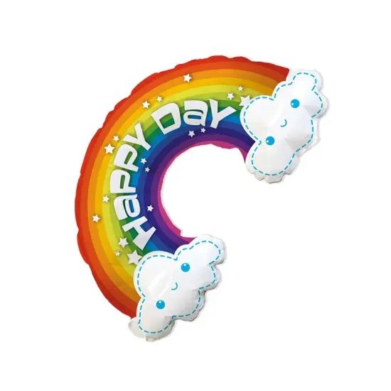 LA Balloons&reg; 39 Inch Happy Day Rainbow Balloon {3}