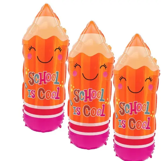 LA Balloons&reg; 29 Inch Back To School Pencil Orange Balloon {5}