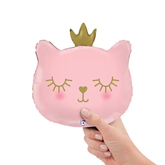 Cat Princess Mini Foil Balloon Air Fill Only 14" Princess Cat Theme {2}