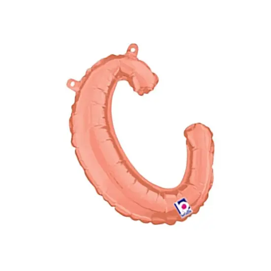 Betallic&reg; 14 inch Script Letter C Rose Gold Air Fill Only {5}