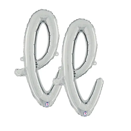 Betallic&reg; 24 inch Script Letter L Silver Air Fill Only {6}