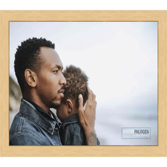 23x32 Minimalist Yellow Picture Frame - UV Acrylic, Foam Board Backing, Hanging Hardware {3}