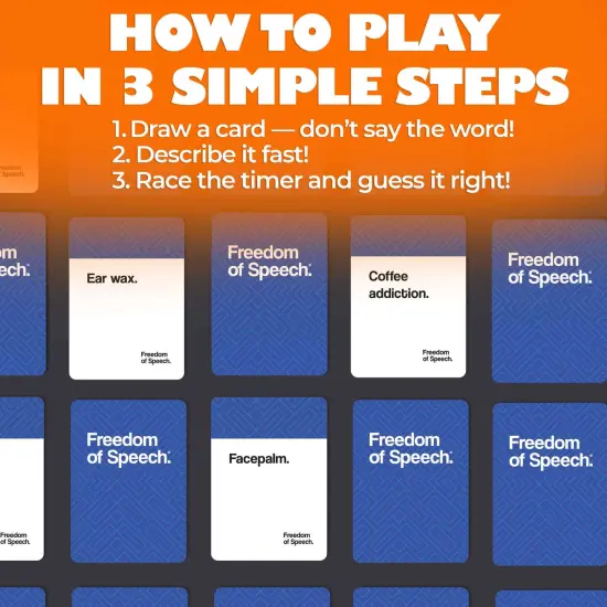 Board Game Freedom of Speech Family Edition - Guess The Word {3}