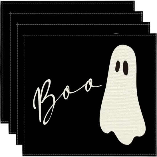 Boo Ghost Halloween Placemats Set of 4 {6}