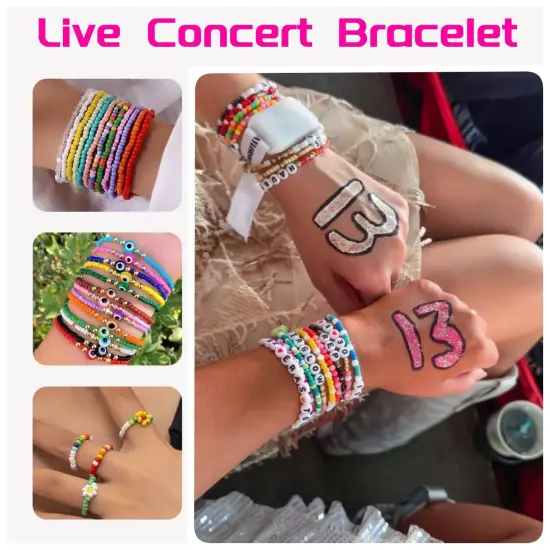 Friendship Bracelet Kit 3mm Seed Beads, 30000 Pcs 8/0 Glass Seed Beads 96 Colors Small Beads Bulk with Letter Bead Charms for Jewelry Making Girls Rings Necklaces Waist Chain DIY Craft Gift {4}