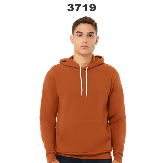 BELLA + CANVAS&reg; Sponge Fleece Pouch Pocket Hoodie Deep heather {3}