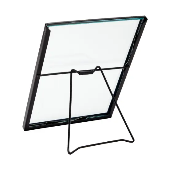 8 Pack Black Glass Frame for Pressed Flowers, 5 x 7 Inch Photos, Floating Picture Frames (6.9 x 8.9 In) {5}