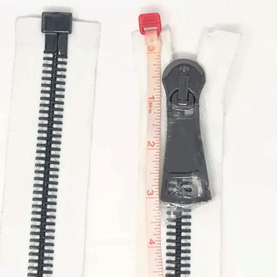 14MM Tape Gun Metal Teeth Glossy European Zipper Separating Open Bottom 36" {4}