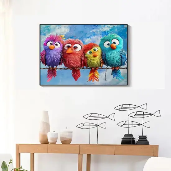 5D Diamond Painting Kit for Adults Beginners,DIY Colorful Bird Paint by Diamond Art Kits,Suitability Friends Full Round Drill Diamonds Dots Gem Art,Home Wall Decor 11.8x15.8 Inch {2}